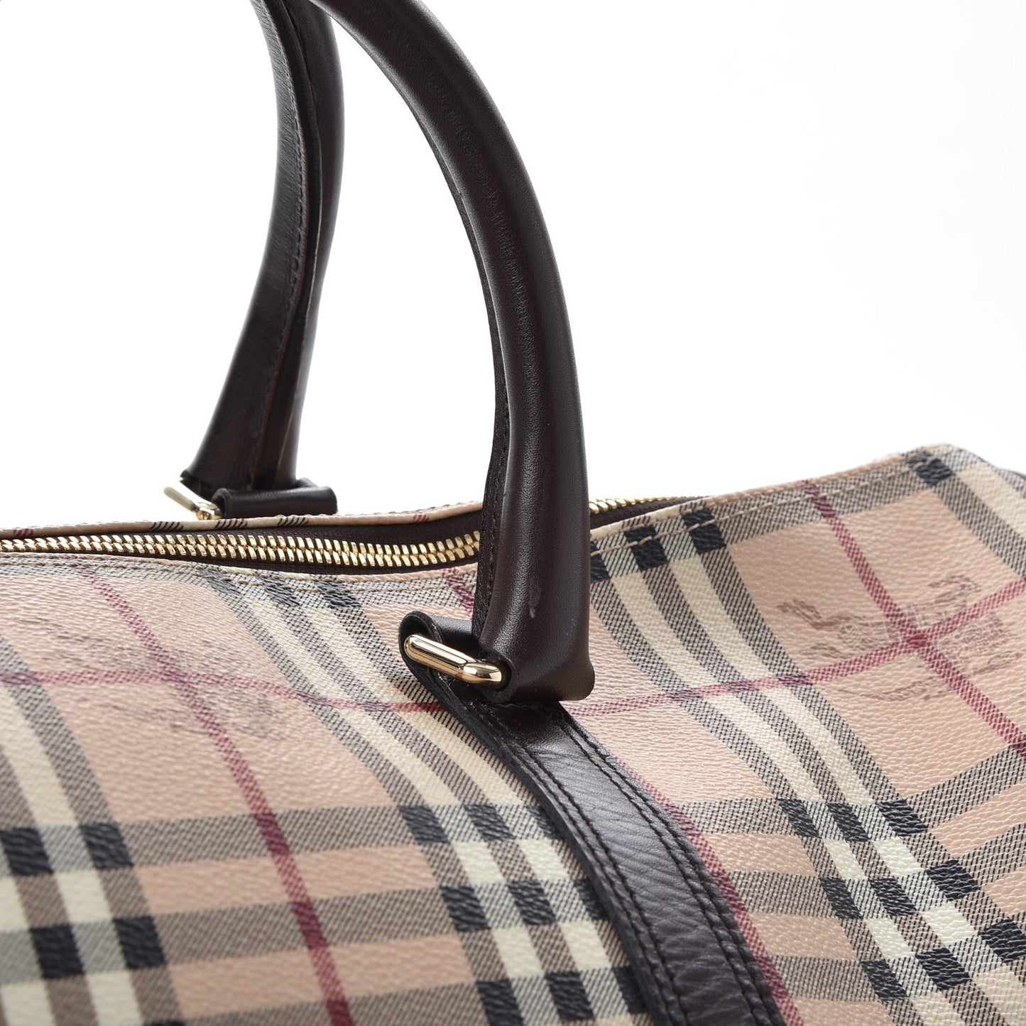 Haymarket Check Duffle Bag Dark Brown