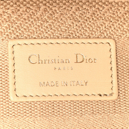 Christian Dior Canvas Embroidered Medium Lady D-Lite Beige 6 of 9
