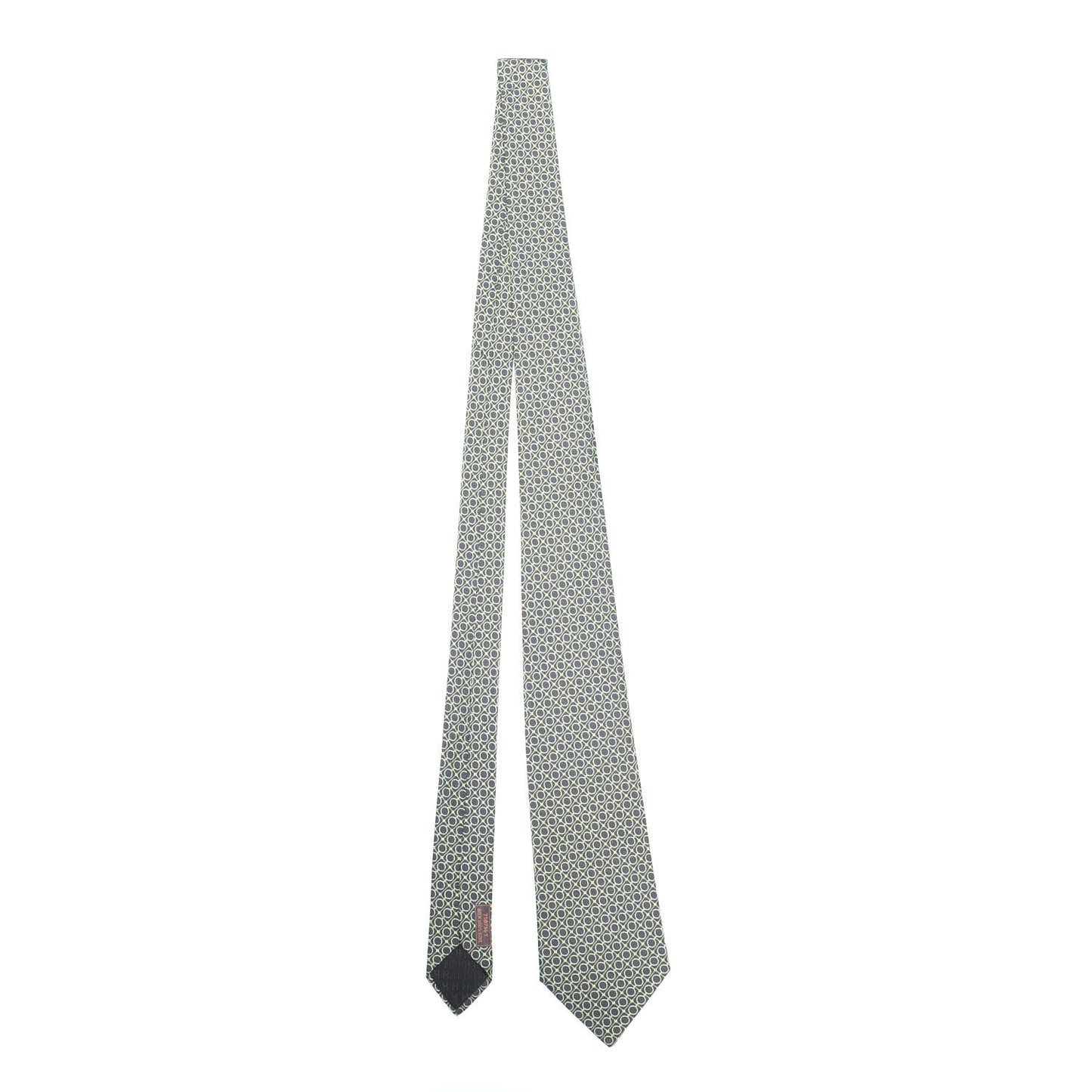 Silk Printed Mens Cravate Neck Tie Marron Vert