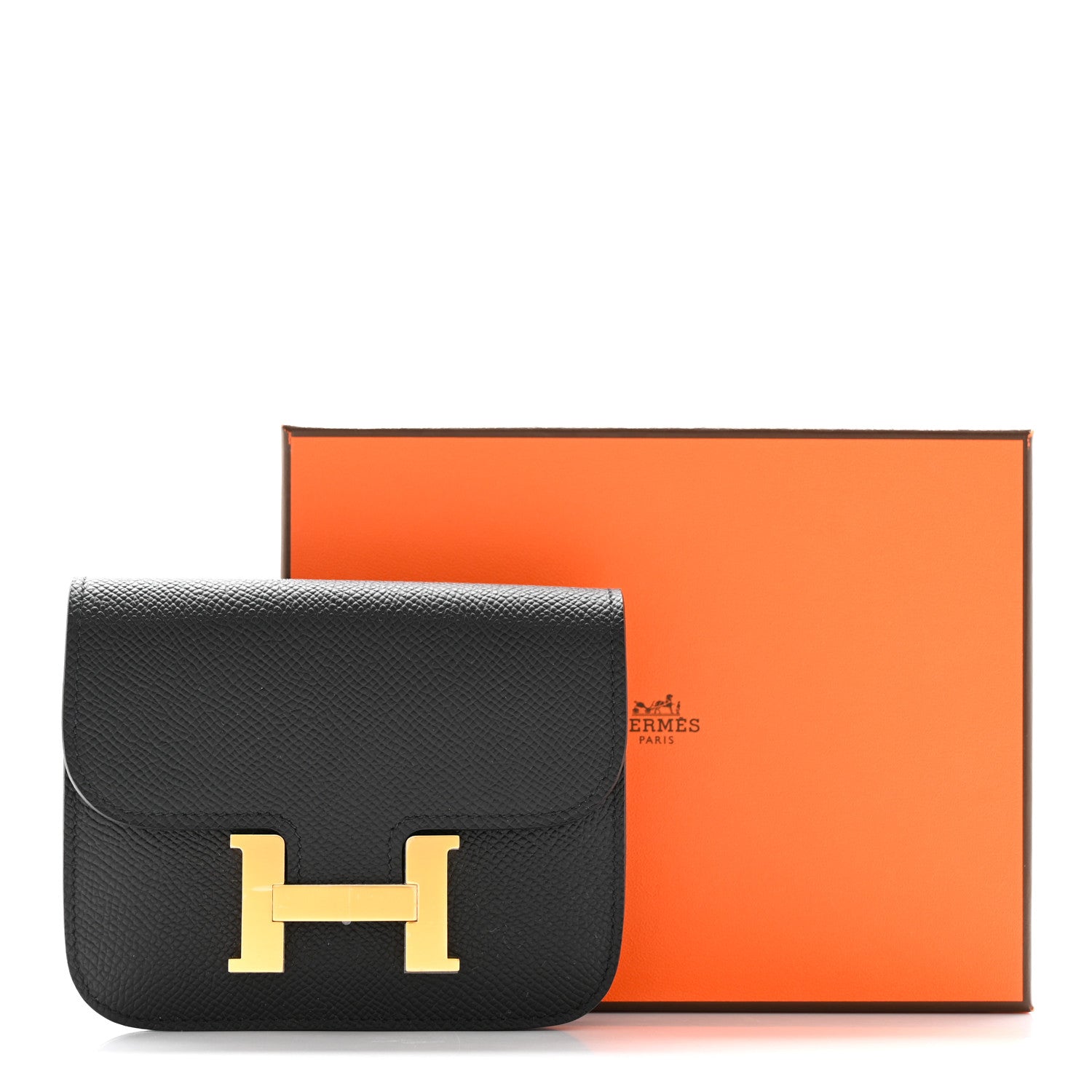 Hermes Epsom Constance Slim Wallet Black 9 of 9