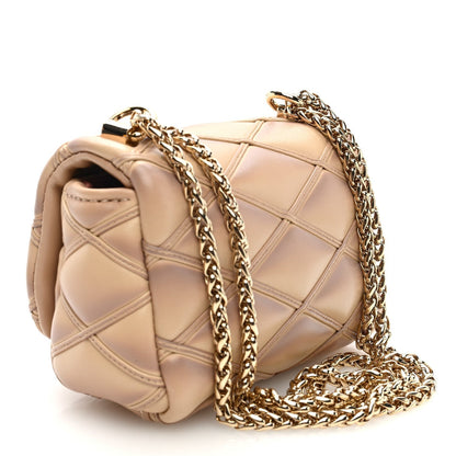 Louis Vuitton Lambskin Malletage Pico GO-14 Beige Pink 3 of 7