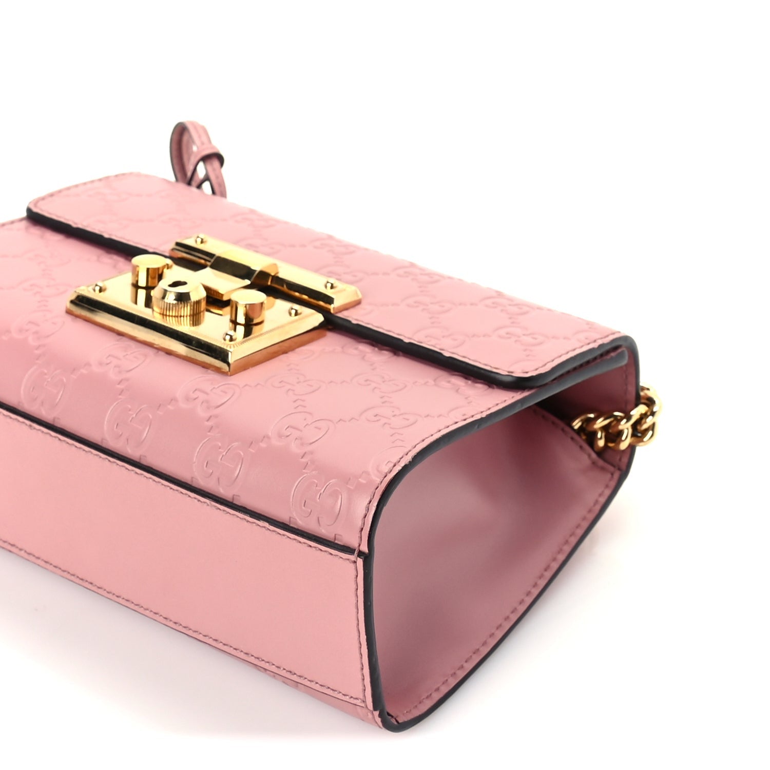 Gucci ssima Small Padlock Shoulder Bag  Rose Baby Candy 8 of 8