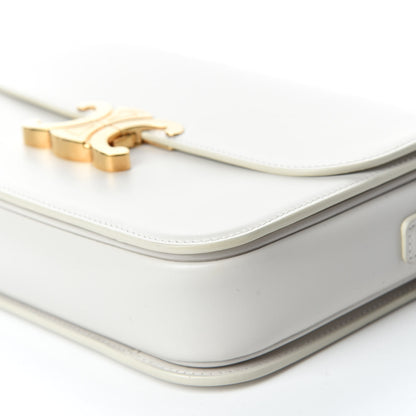 Celine Shiny Calfskin Medium Triomphe White 7 of 12