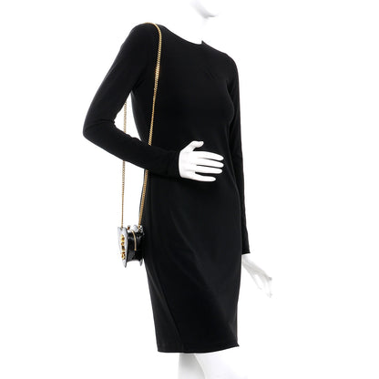 Saint Laurent Patent Small Love Heart Chain Bag Black 2 of 8