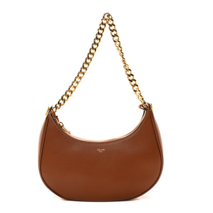 Celine Smooth Calfskin Medium Chain Strap Ava Shoulder Bag Tan 1 of 9