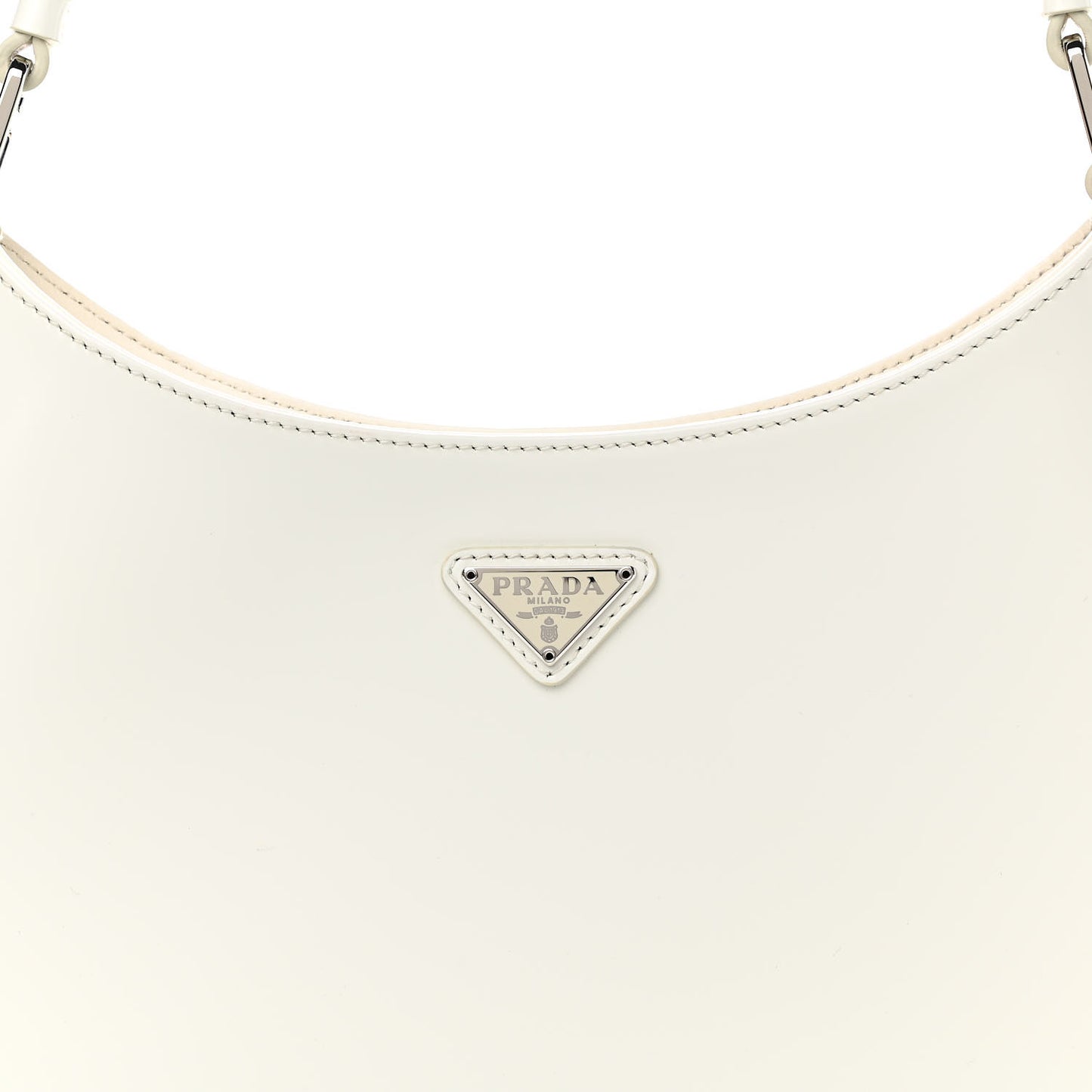 Spazzolato Cleo Shoulder Bag White