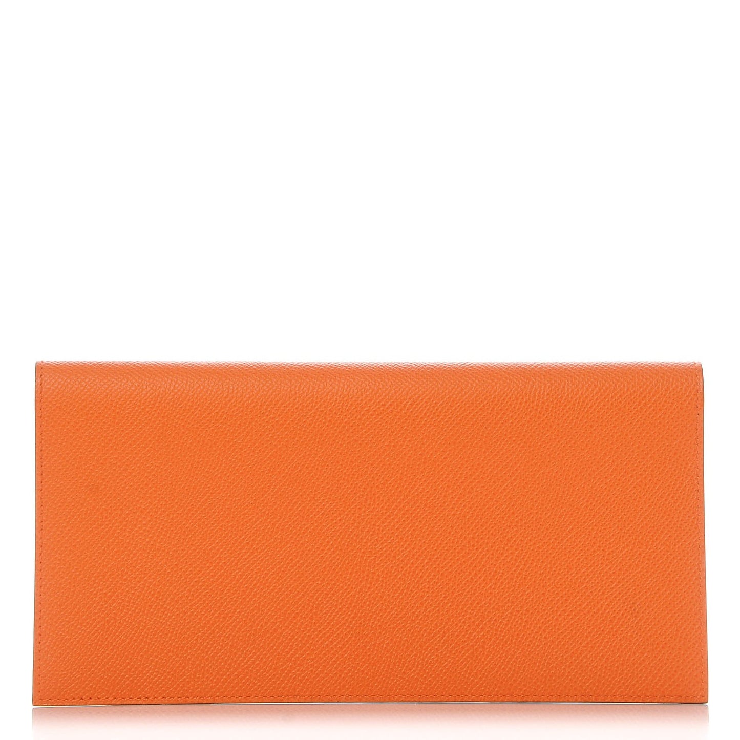 Epsom Checkbook Holder Wallet Orange
