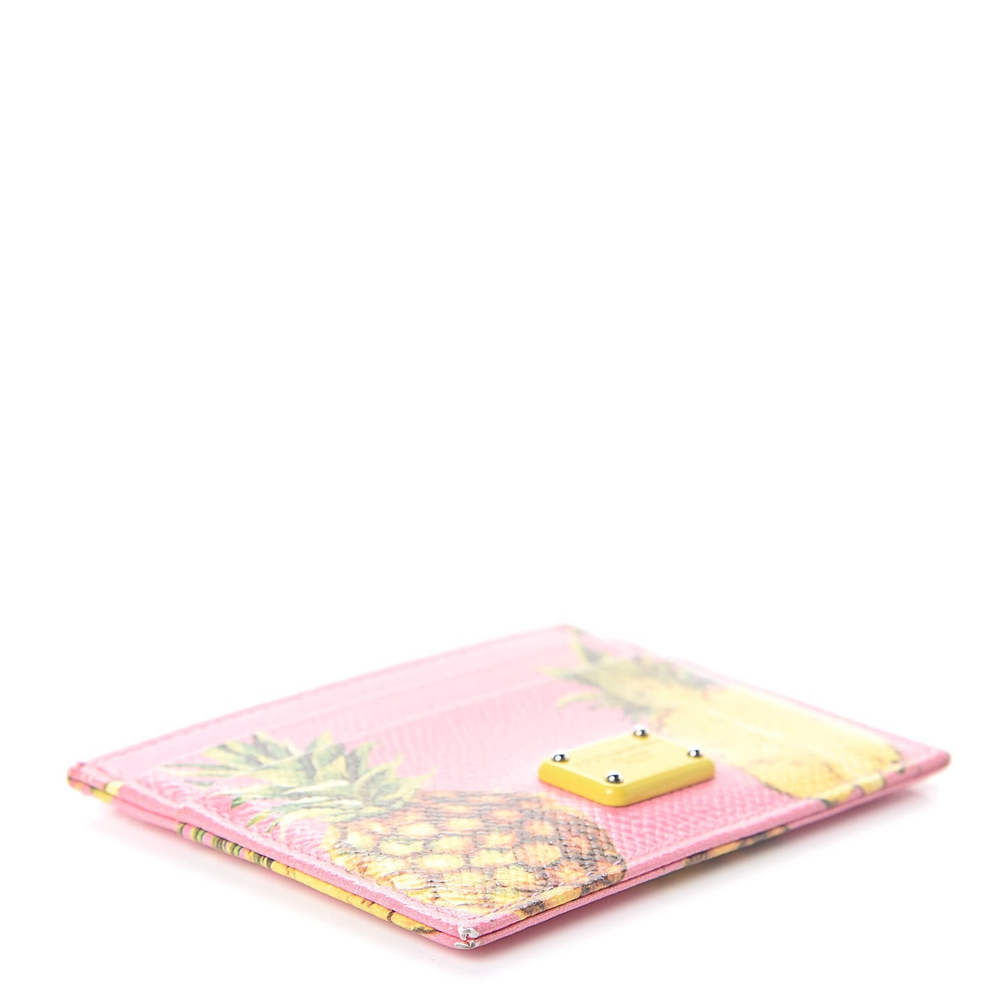 Dauphine Pineapple Print Card Holder Rosa