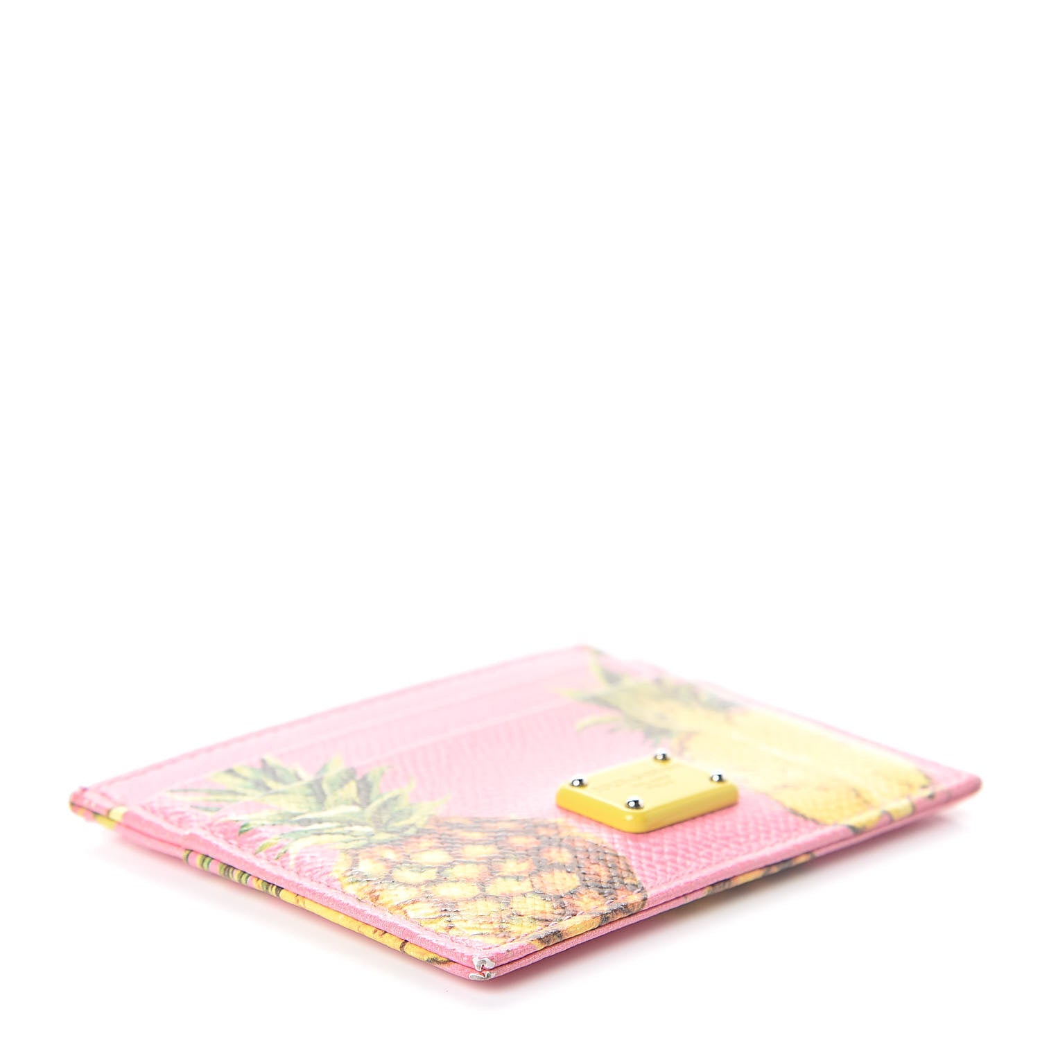 Dolce & Gabbana Dauphine Pineapple Print Card Holder Rosa 4 of 6