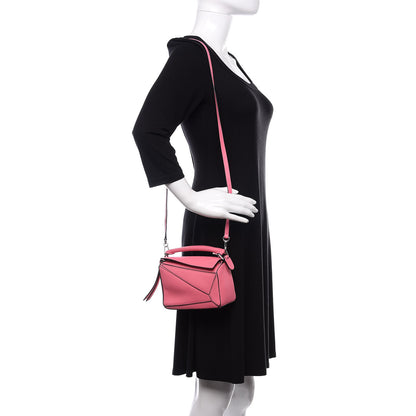 Loewe Calfskin Mini Puzzle Bag Wild Rose 2 of 9