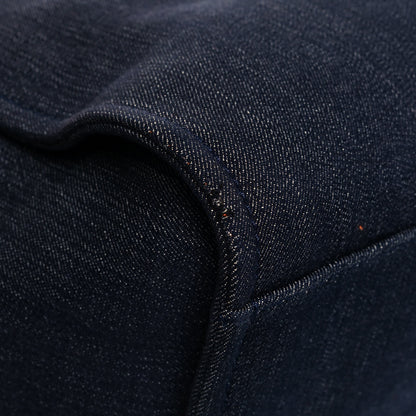 Chanel Denim Medium Deauville Tote Blue Orange 11 of 17