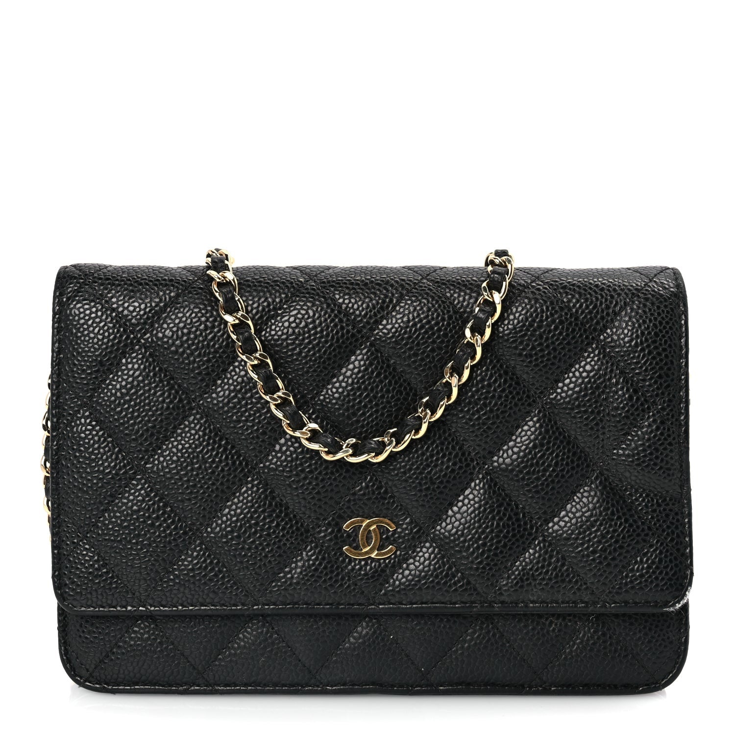 Chanel Caviar Quilted Wallet On Chain WOC Black 1 of 10