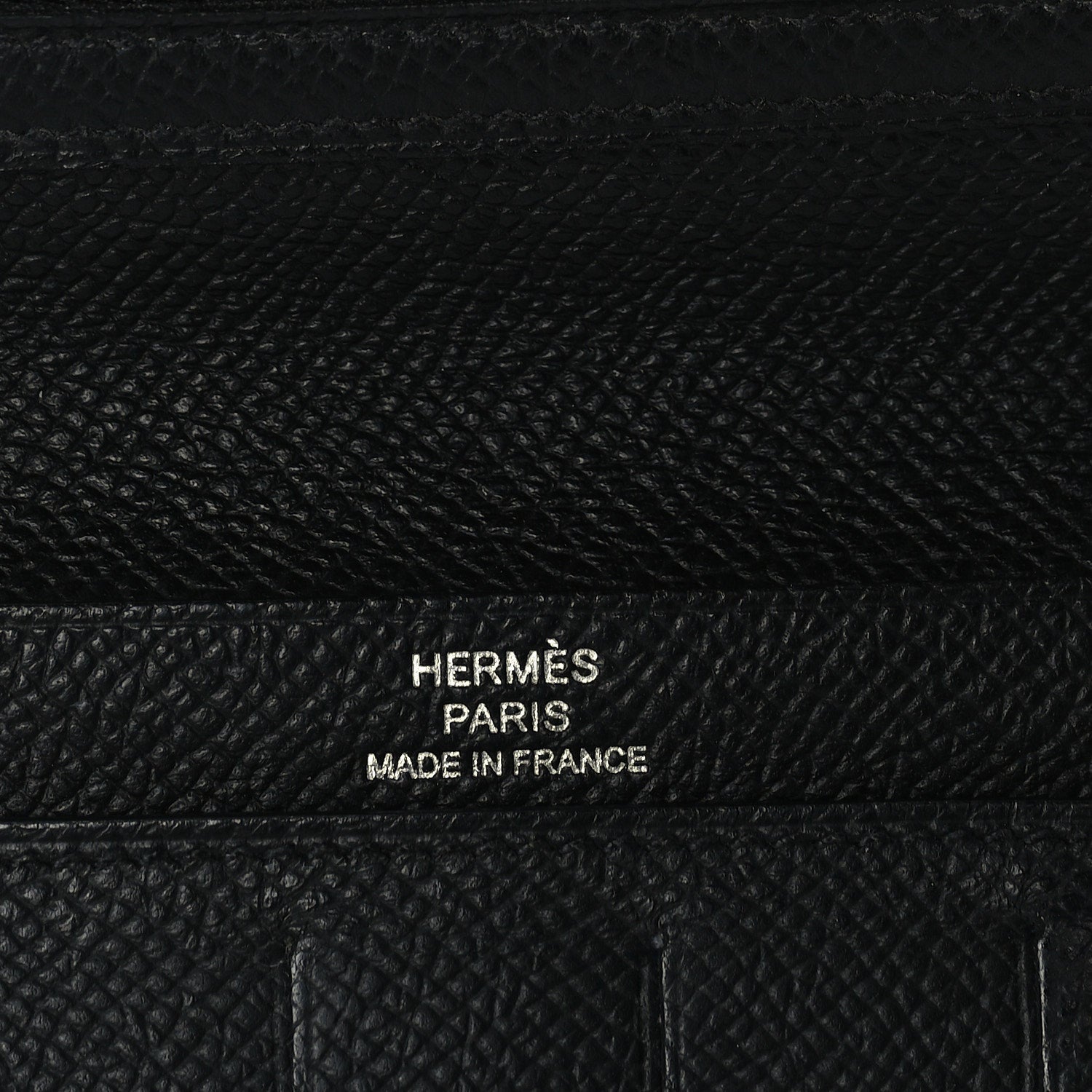 Hermes Epsom Citizen Twill Long Wallet  Black 8 of 8