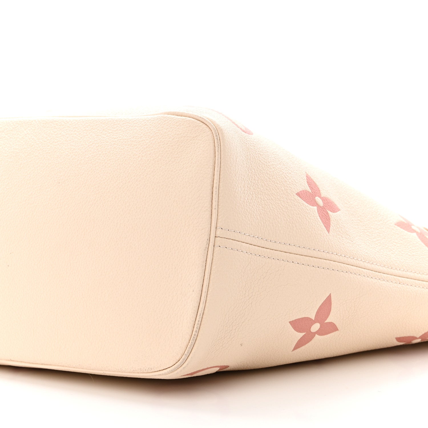 Louis Vuitton Empreinte Monogram Giant Neverfull MM Creme Rose Trianon 11 of 12