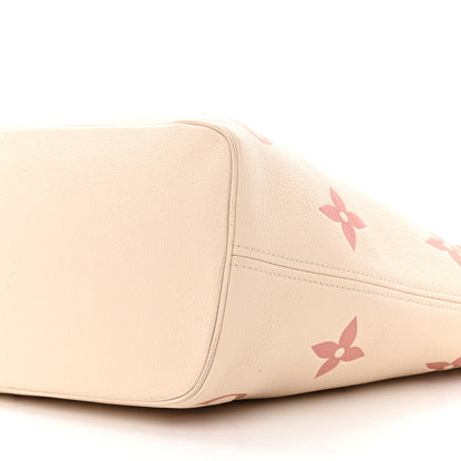 Louis Vuitton Empreinte Monogram Giant Neverfull MM Creme Rose Trianon 11 of 12