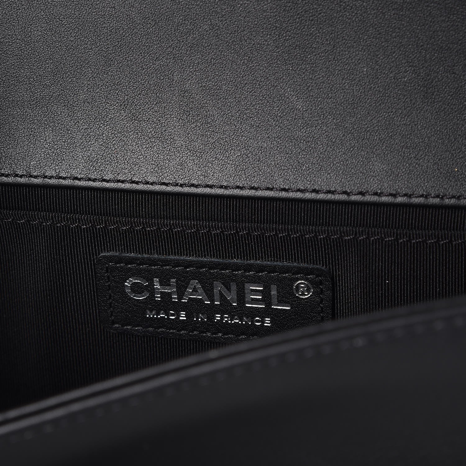 Chanel Calfskin Quilted Medium Boy Flap So Black 6 of 9