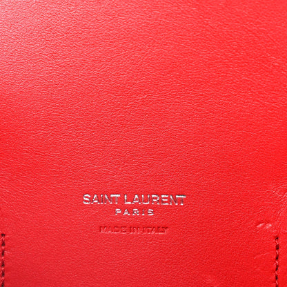 Saint Laurent Grained Calfskin Small Sac De Jour Lipstick Red 5 of 8