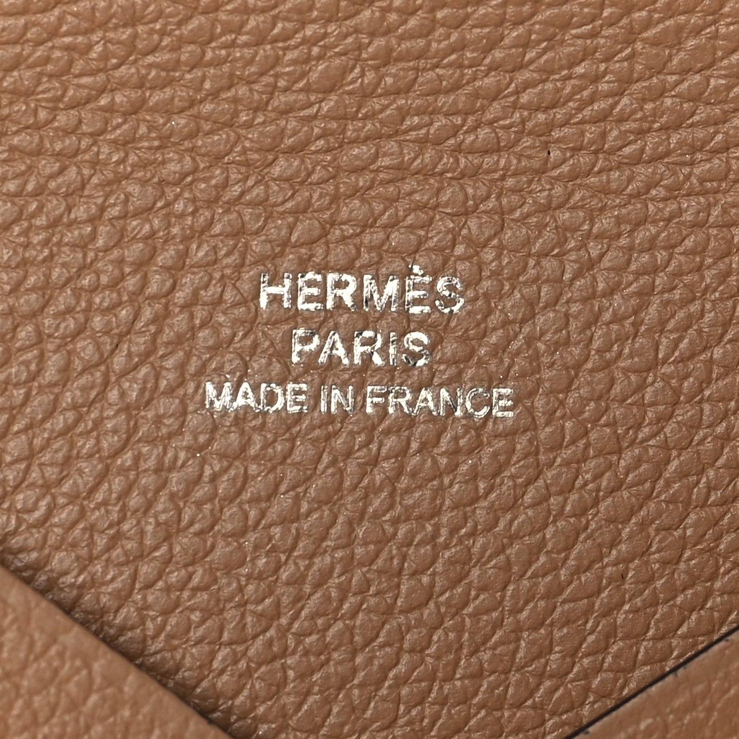 Hermes Evercolor Calvi Card Case Chai 8 of 9