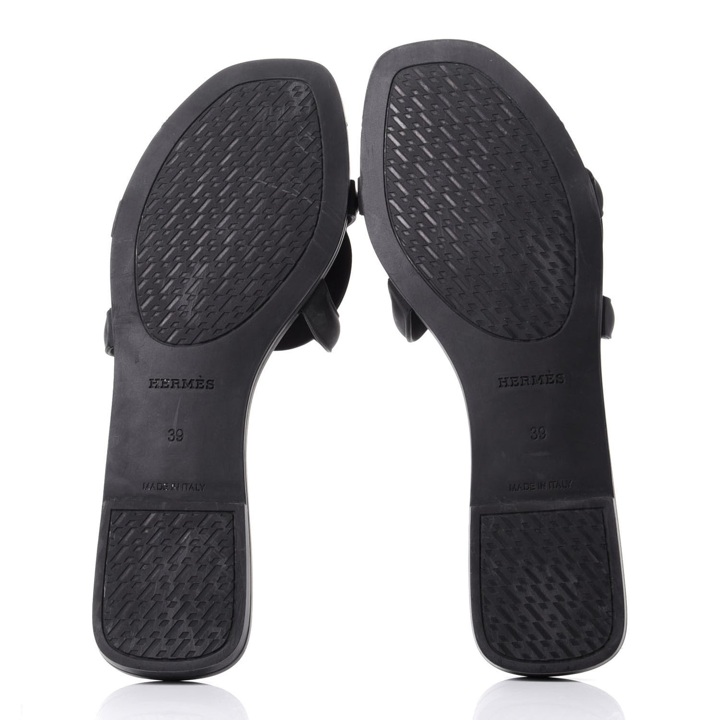 Rubber Aloha Sandals 39 Black