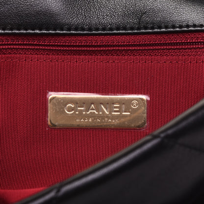 Chanel Lambskin Quilted Medium 19 Flap Black 8 of 16