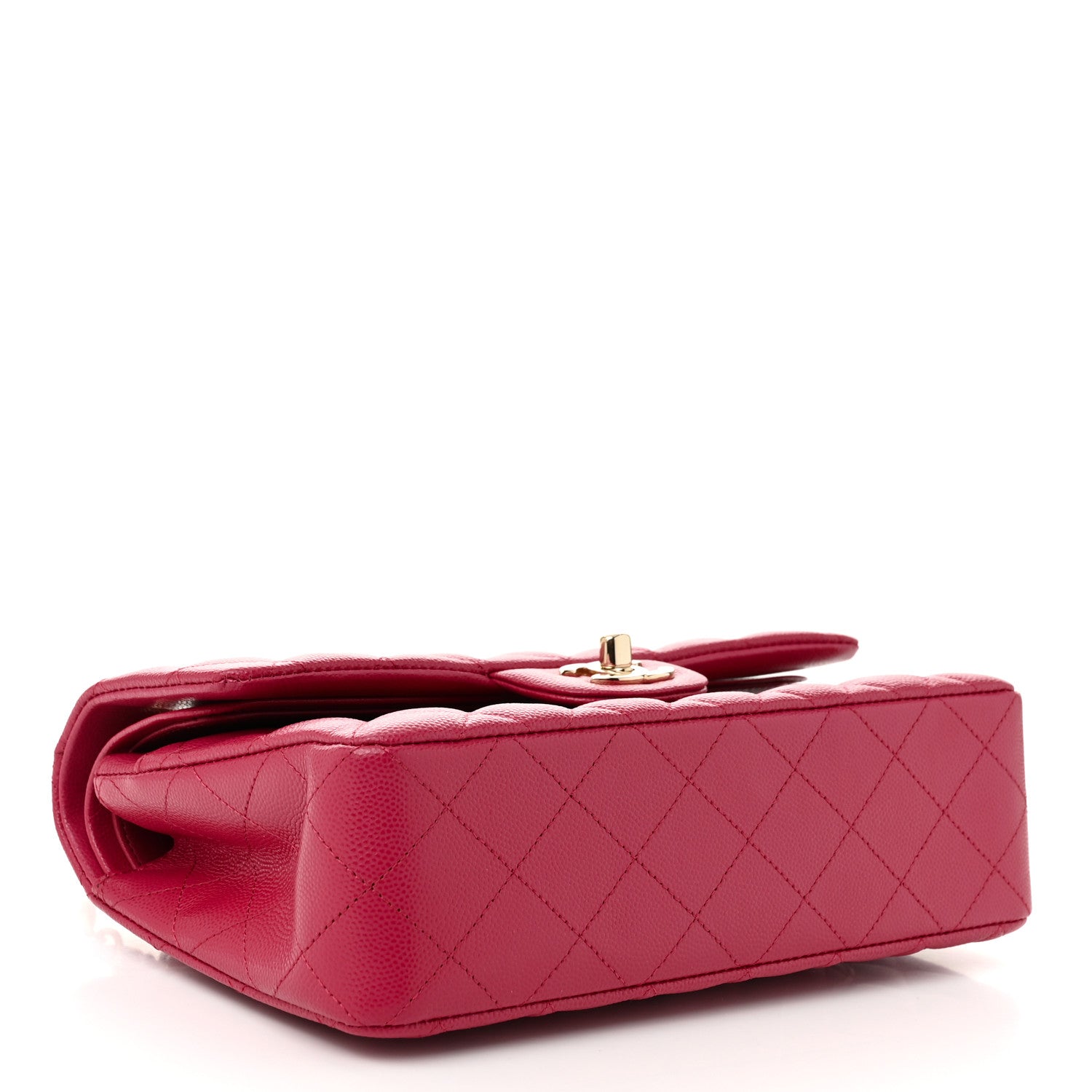 Chanel Caviar Quilted Small Double Flap Fuchsia 4 of 10