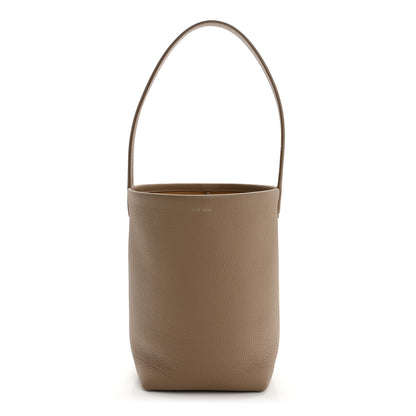 The Row Grained Calfskin Small N/S Park Tote Dark Taupe 1 of 9