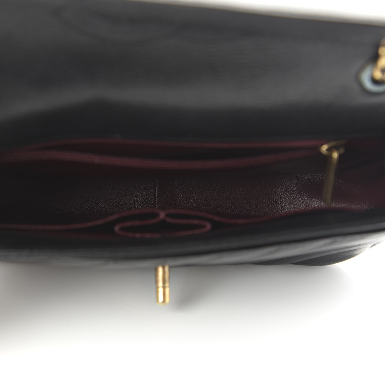 Chanel Shiny Goatskin Diagonal Quilted Small Flap Black 5 of 10