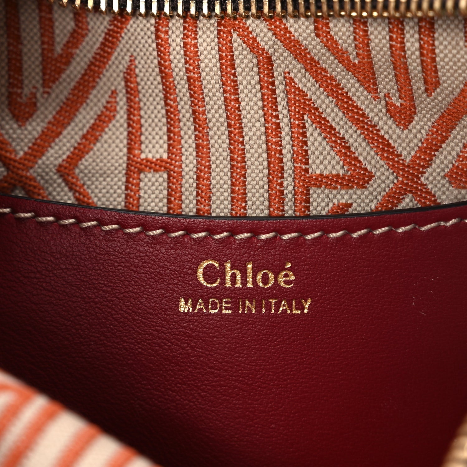 Chloe Suede Mini Daria Chain Bag Red 5 of 8