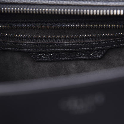 Celine Drummed Calfskin Micro Luggage Black 6 of 9