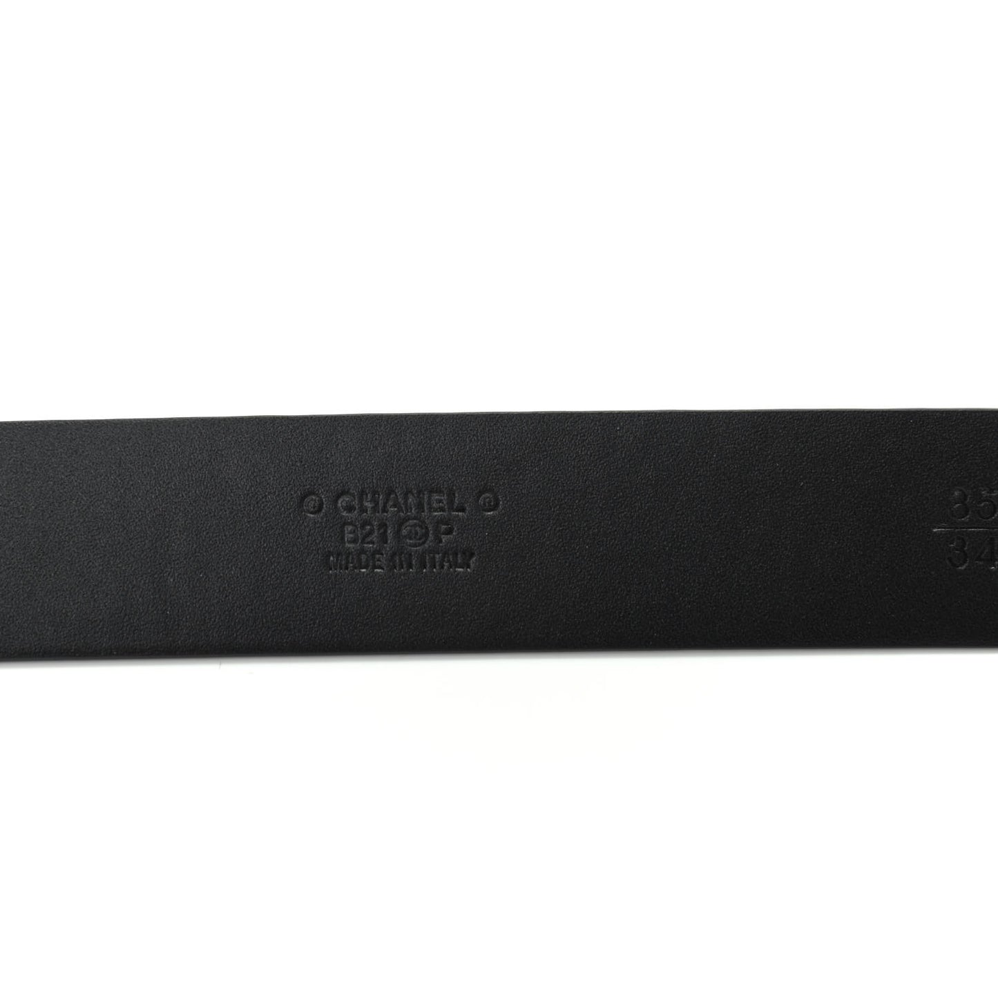 Calfskin CC Belt 85 34 Black