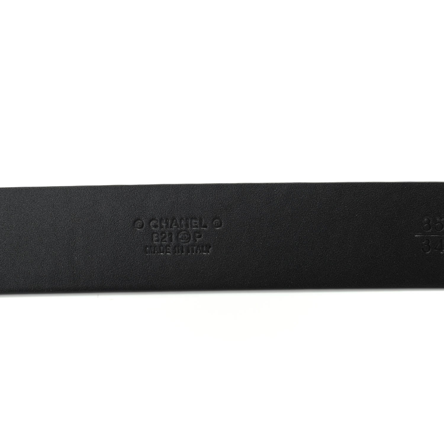 Chanel Calfskin CC Belt 85 34 Black 6 of 8