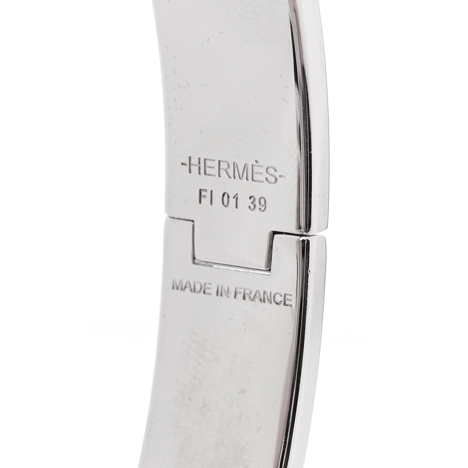 Hermes Enamel Narrow Clic Clac H Bracelet PM Black 4 of 5