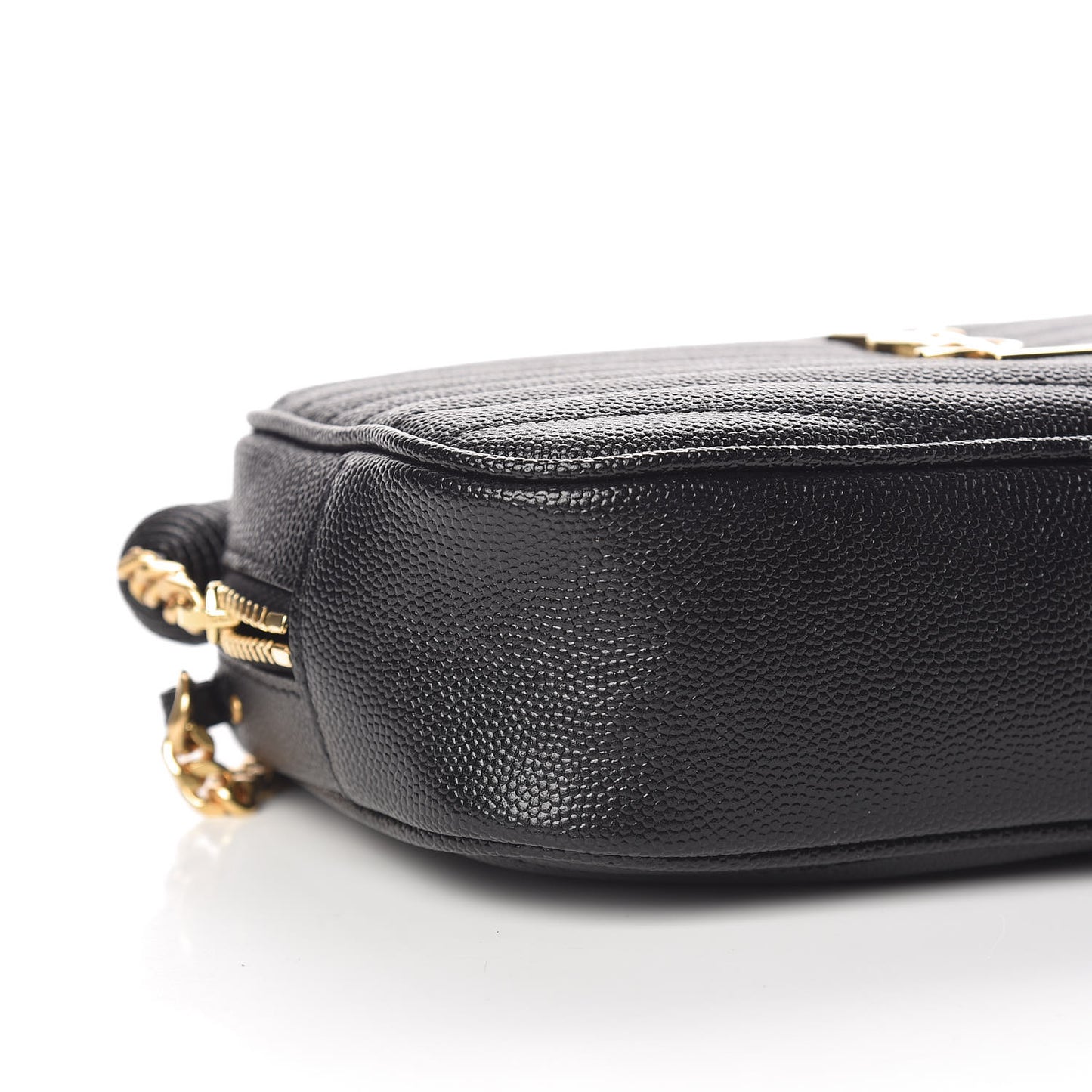 Grain De Poudre Matelasse Monogram Mini Lou Camera Bag Black