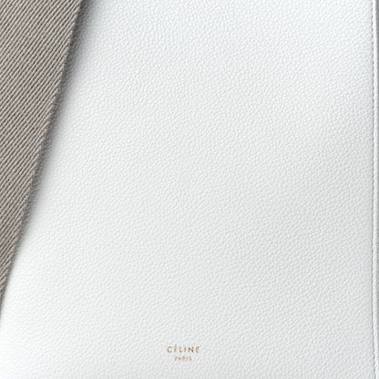 Celine Soft Grained Calfskin Small Sangle Bucket Bag White 12 of 12