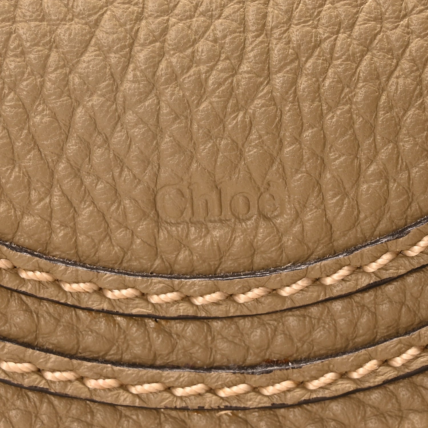 Chloe Raffia Small Grain Calfskin Small Marcie Basket Shoulder Bag Pottery Green 6 of 7