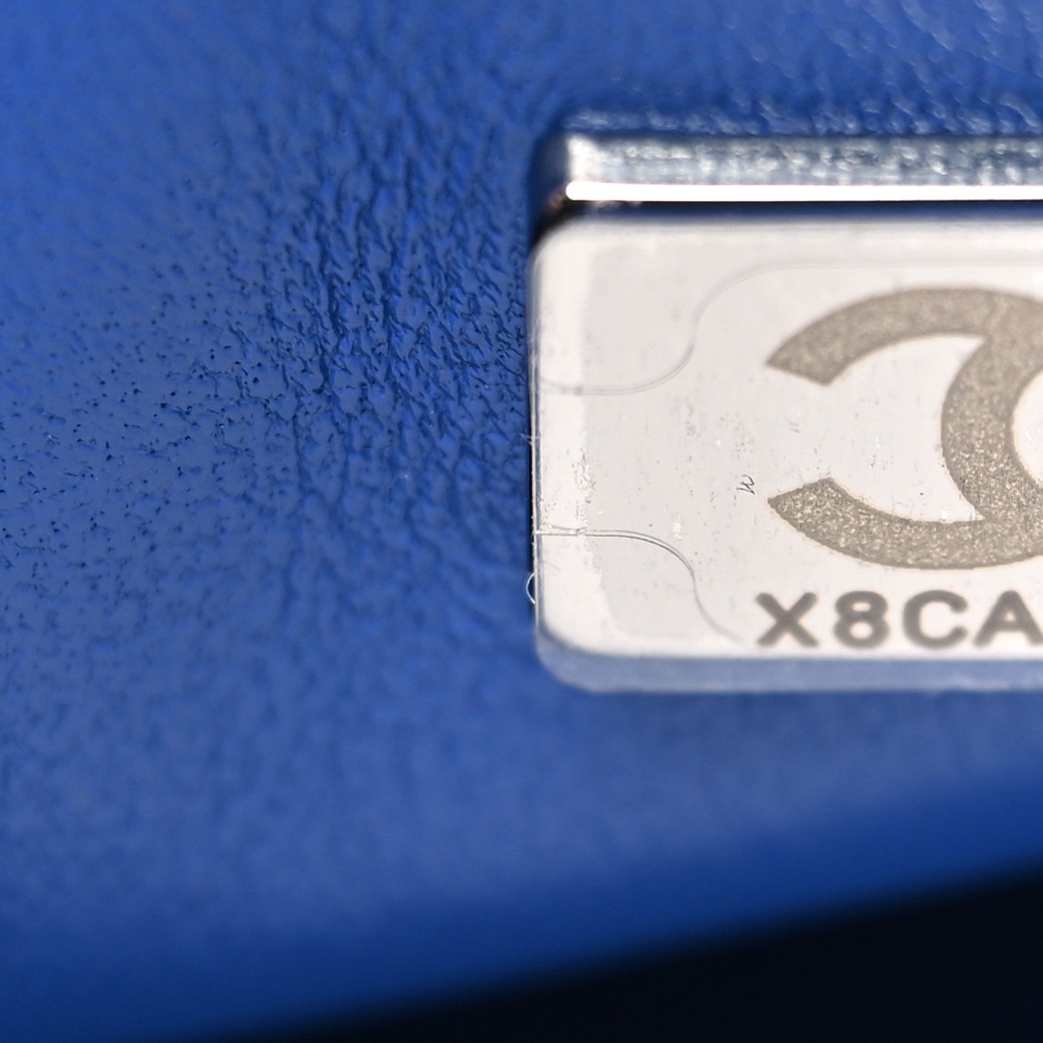 Chanel Tweed Quilted Mini Rectangular Flap Blue White 7 of 12