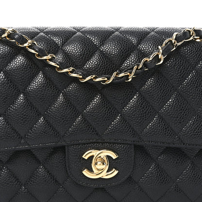 Chanel Caviar Quilted Medium Double Flap Black 8 of 10