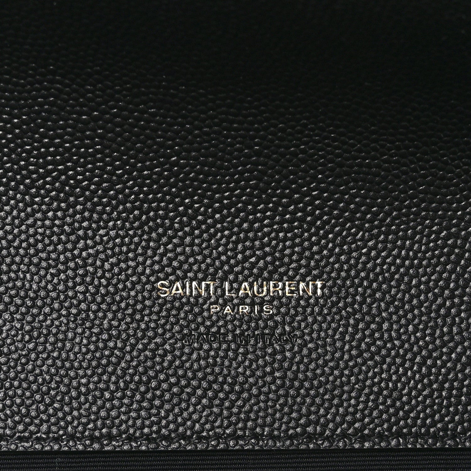 Saint Laurent Grain De Poudre Matelasse Chevron Monogram Envelope Clutch Black 6 of 11