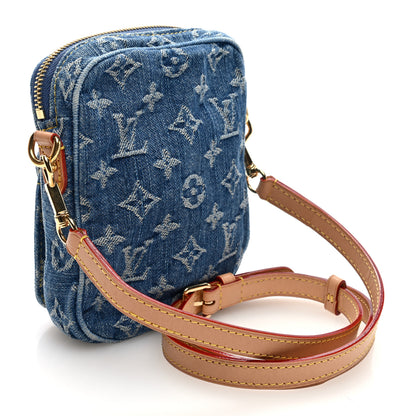 Louis Vuitton Denim Fairfax Pochette Blue 3 of 9