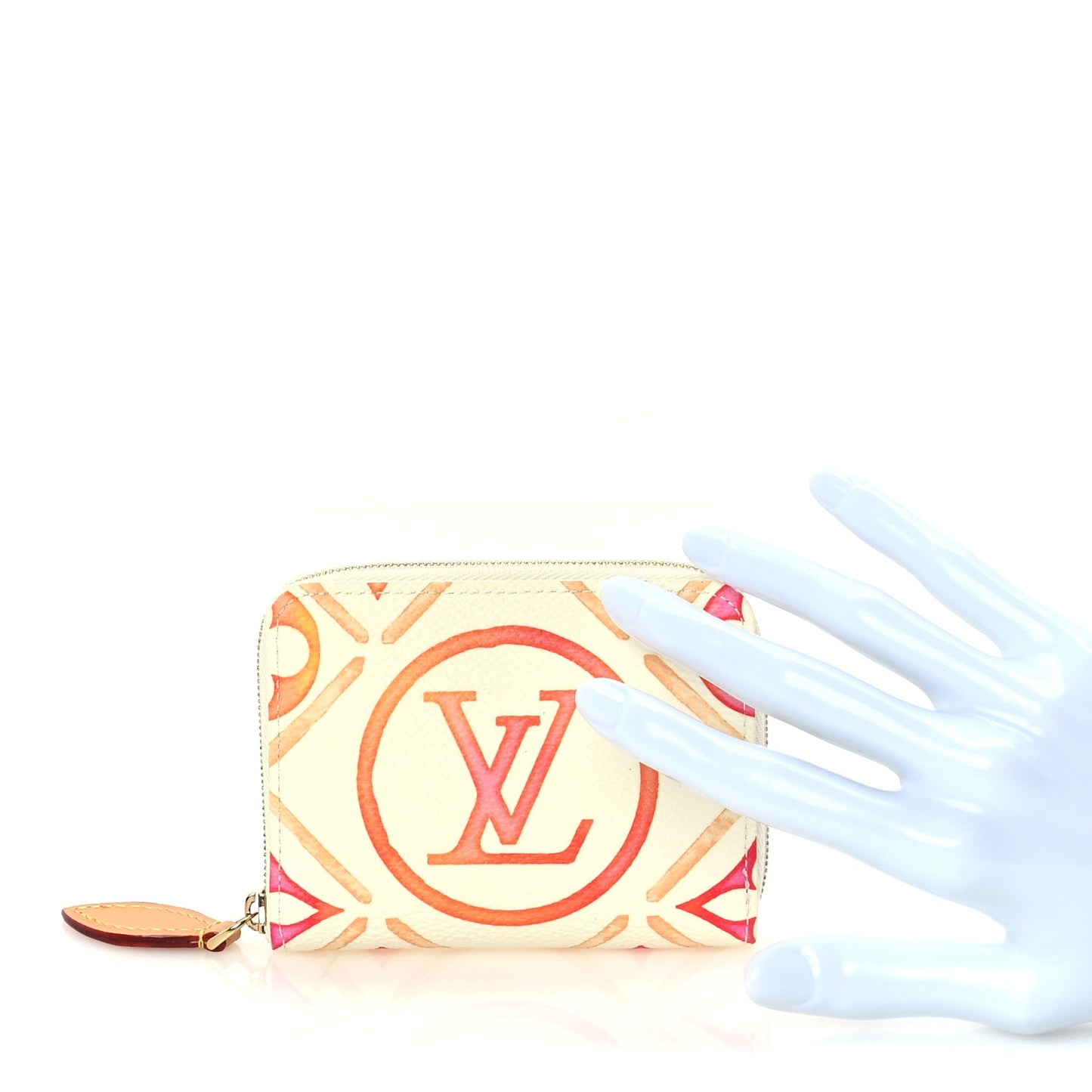 Monogram LV By The Pool Zippy Coin Purse Coral