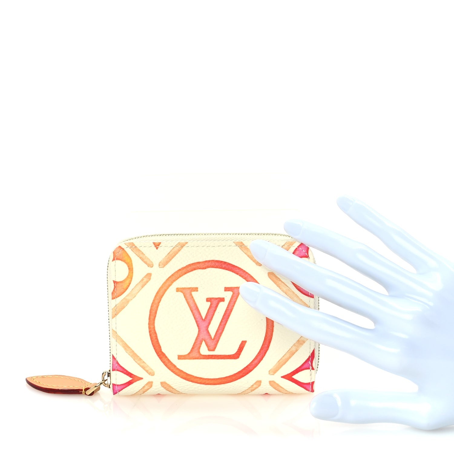 Louis Vuitton Monogram LV By The Pool Zippy Coin Purse Coral 2 of 8