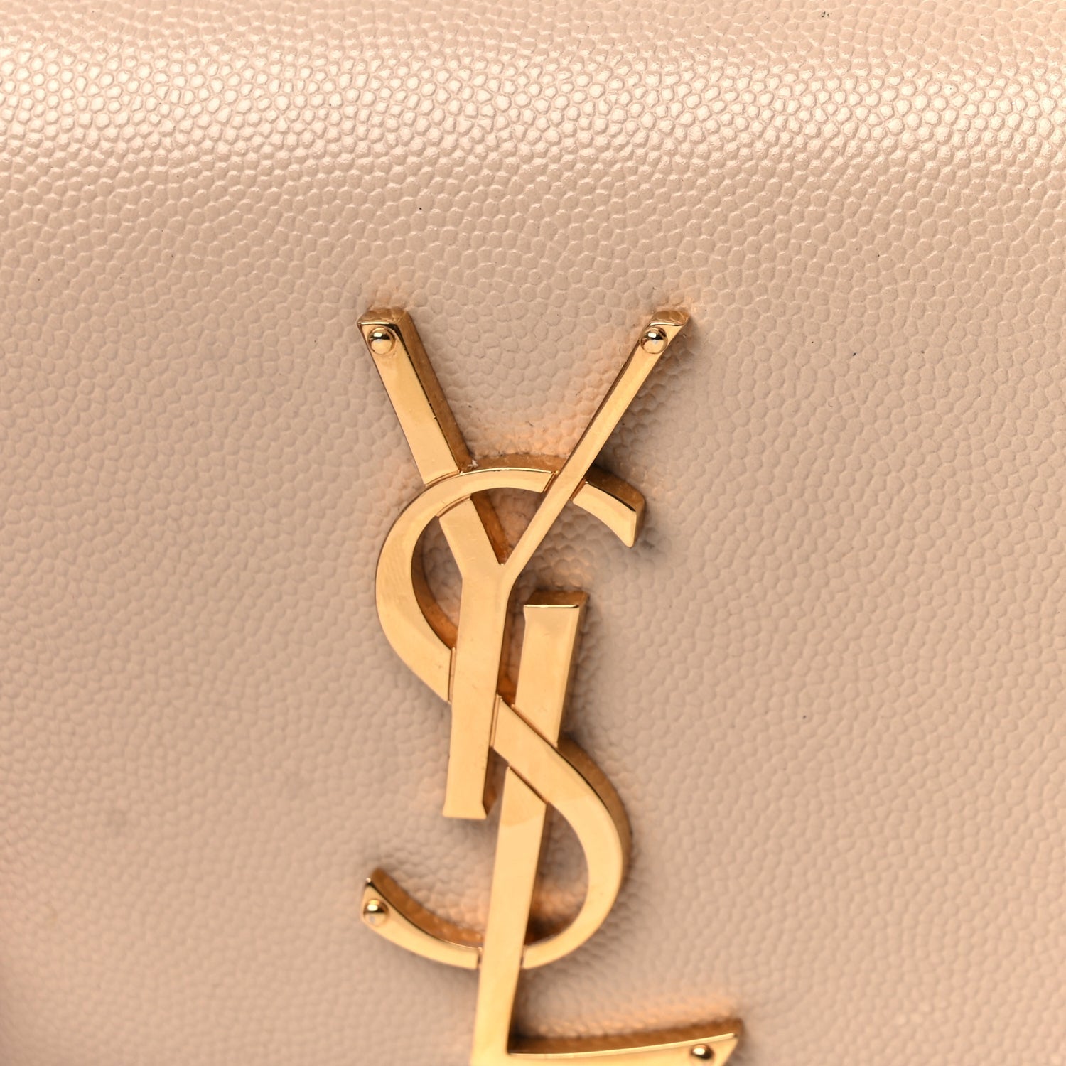 Saint Laurent Grain De Poudre Small Monogram Kate Satchel  Nude Powder 6 of 9
