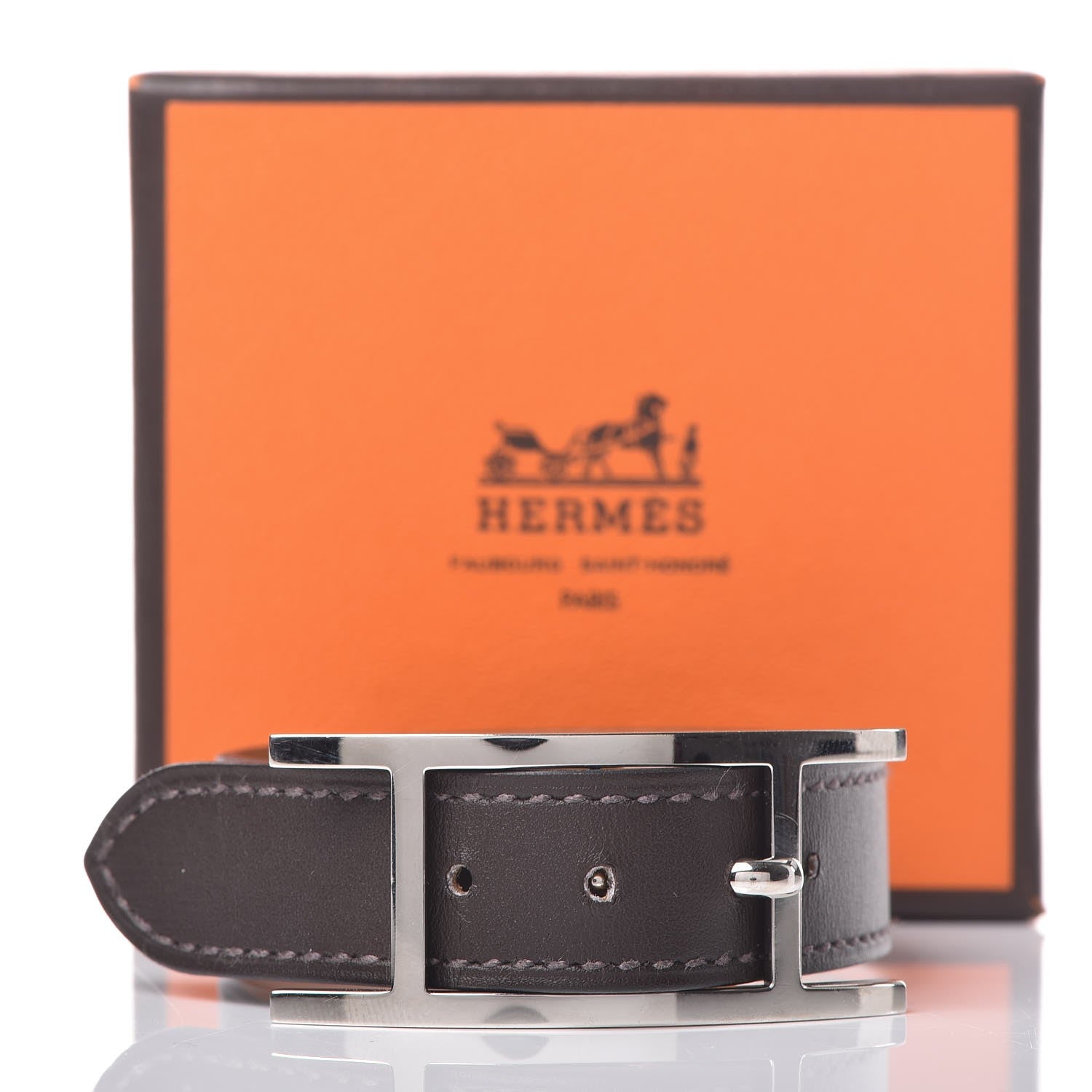Hermes Chamonix Hapi Simple Tour Bracelet S Chocolate 8 of 8