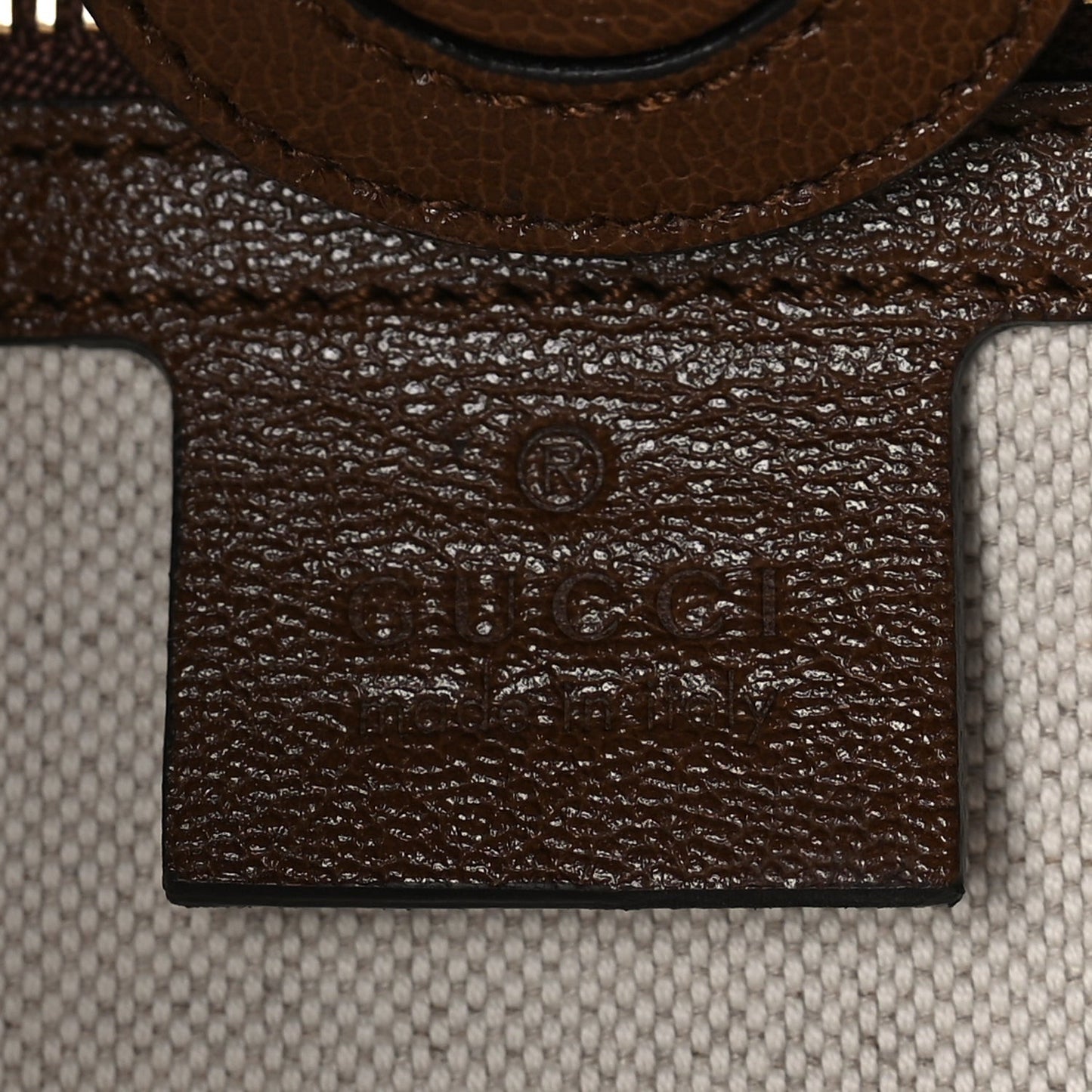 Monogram Horsebit 1955 Tote Bag Beige  Brown Sugar