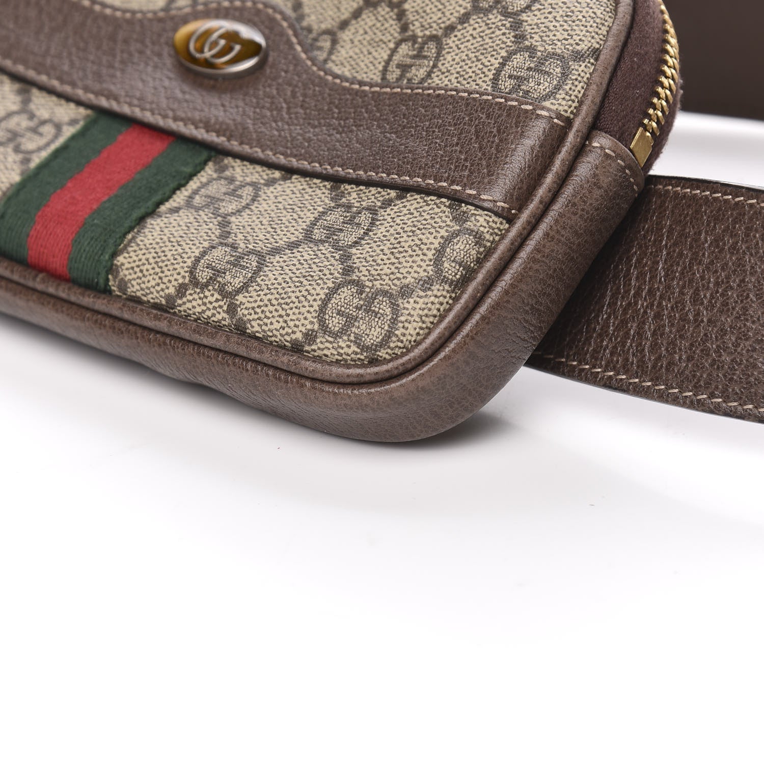 Gucci GG Supreme Monogram Ophidia Belted iPhone Case 95 38 Dark Brown 9 of 10