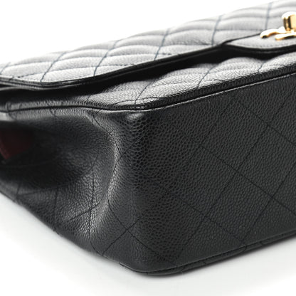 Chanel Caviar Quilted Jumbo Double Flap Black 6 of 9