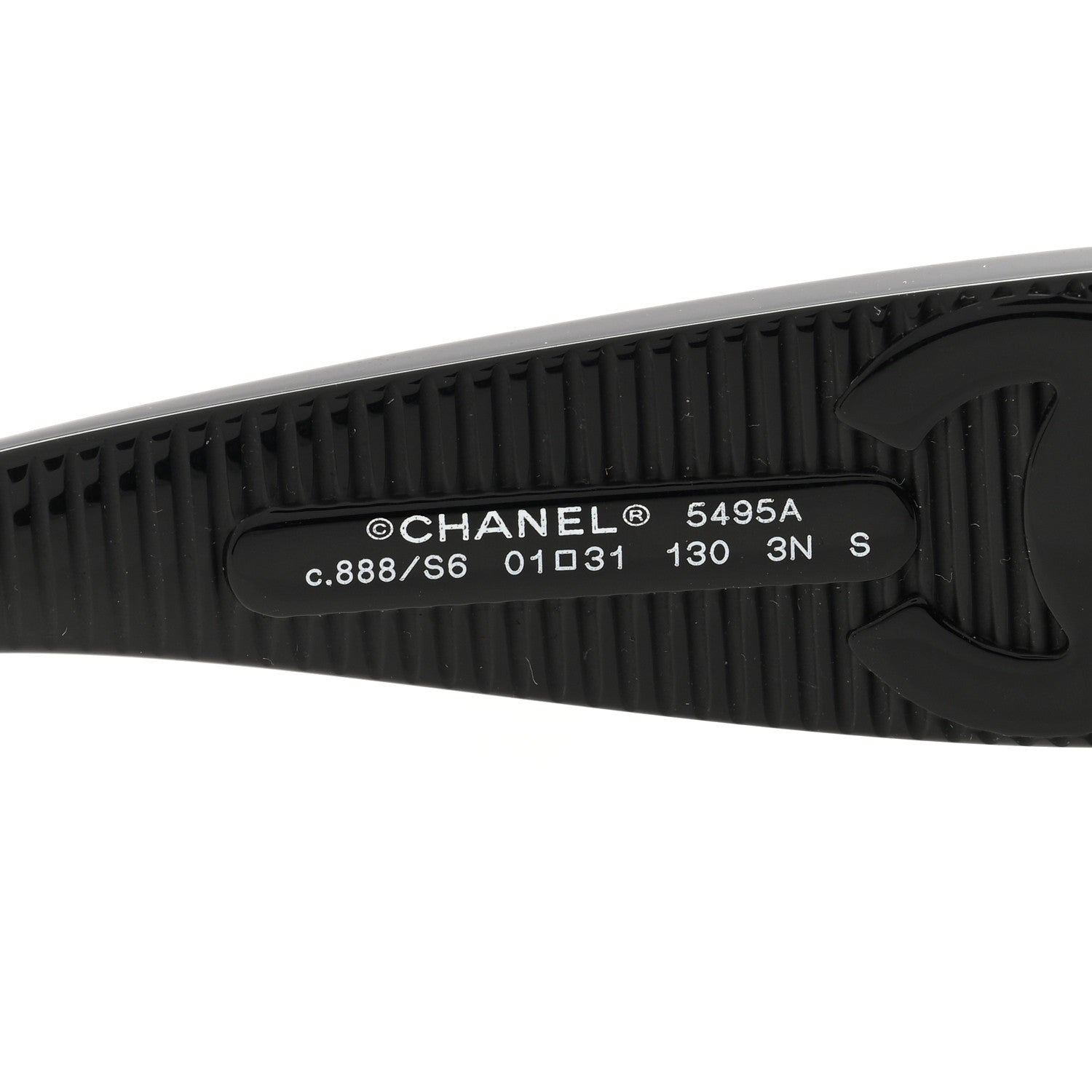 Chanel Acetate Shield Sunglasses 5495A Black 6 of 8