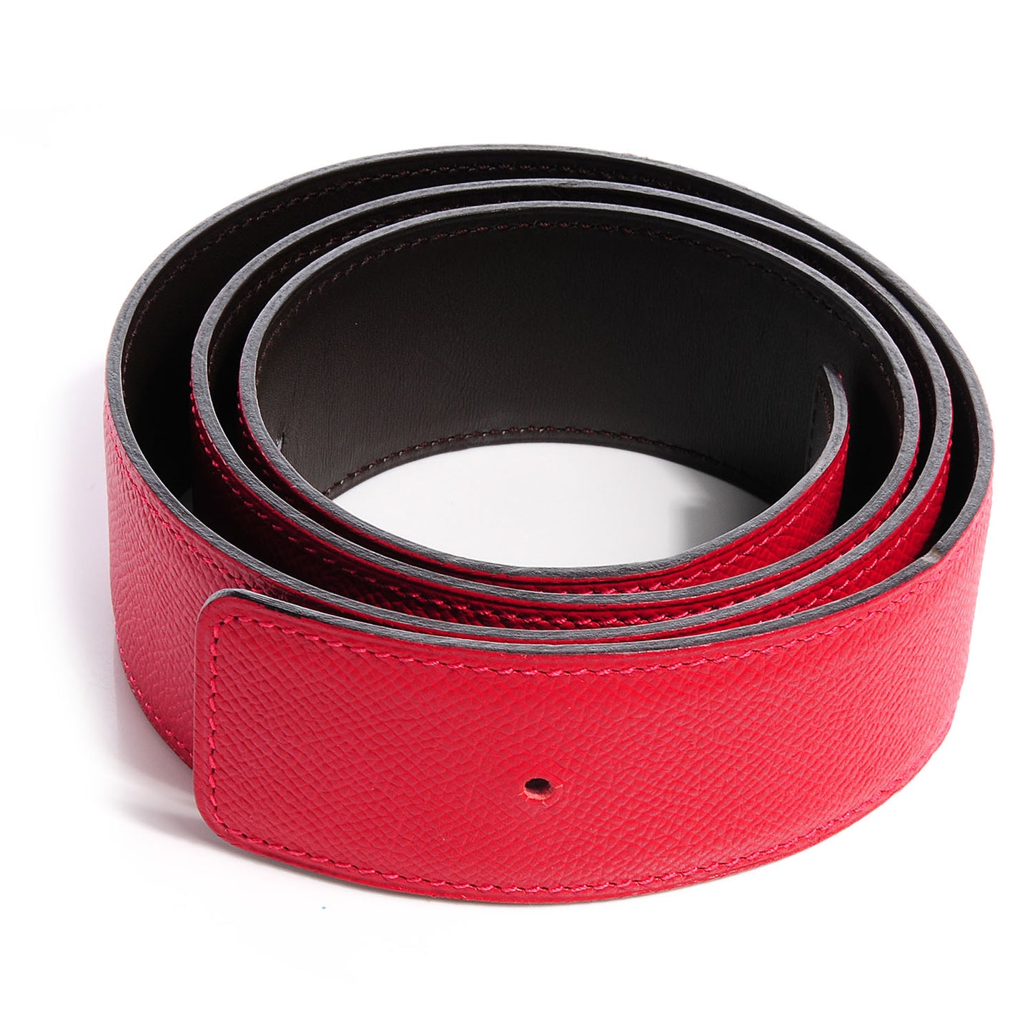 Epsom Chamonix Reversible 42mm Reversible Belt Strap 90 Capucine Chocolate
