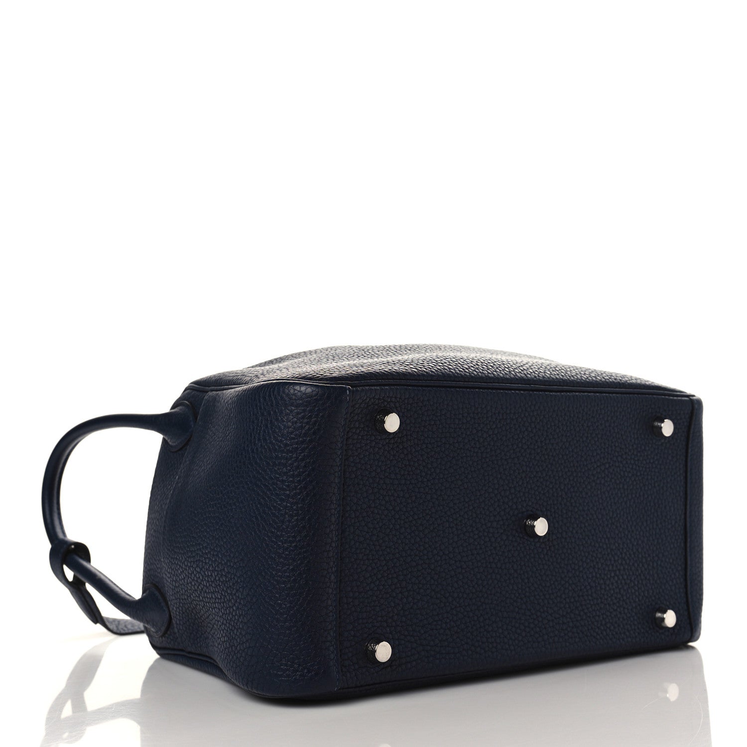 Hermes Taurillon Clemence Lindy 30 Bleu Nuit 3 of 12