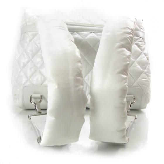 Nylon Coco Cocoon Backpack White